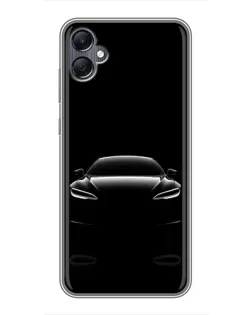 Чохол для Samsung Galaxy A05 з картинкою «Силует Tesla Night»