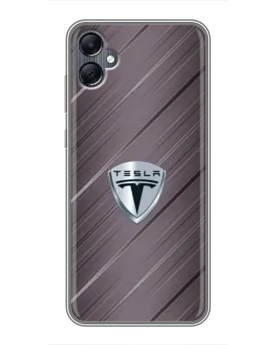 Чехол для Samsung Galaxy A05 с картинкой «Металлическая текстура Tesla»