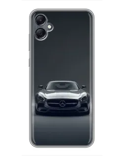 Чехол для Samsung Galaxy A05 с картинкой «Mercedes на черном»