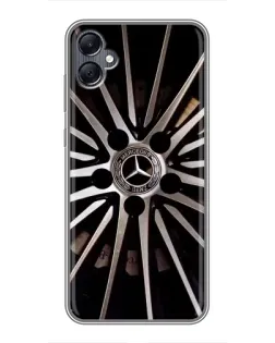 Чехол для Samsung Galaxy A05 с картинкой «Диск Mercedes»