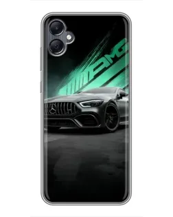 Чохол для Samsung Galaxy A05 з картинкою «Темний Mercedes AMG»