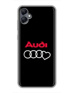 Чохол для Samsung Galaxy A05 з картинкою «Логотип Audi Heart»