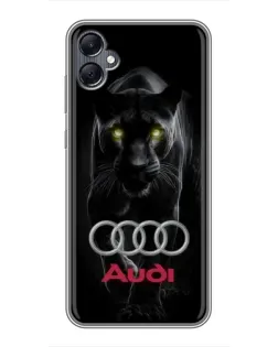 Чохол для Samsung Galaxy A05 з картинкою «Пантера та Audi»