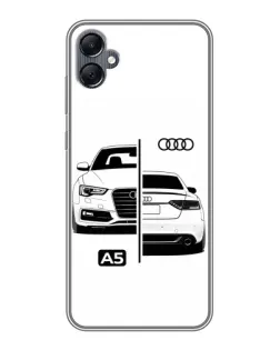 Чохол для Samsung Galaxy A05 з картинкою «Audi — контрастний дизайн»
