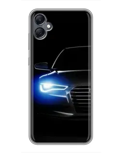Чохол для Samsung Galaxy A05 з картинкою «Неоновий погляд Audi»