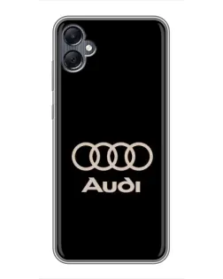 Чохол для Samsung Galaxy A05 з картинкою «Audi — золотий логотип»