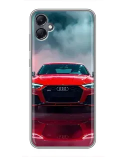 Чохол для Samsung Galaxy A05 з картинкою «Audi RS — червоний стиль»