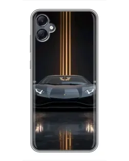 Чохол для Samsung Galaxy A05 з картинкою «Lamborghini золоті лінії»