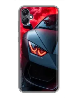 Чохол для Samsung Galaxy A05 з картинкою «Lamborghini червоне сяйво»