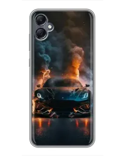 Чехол для Samsung Galaxy A05 с картинкой «Lamborghini дымная эстетика»