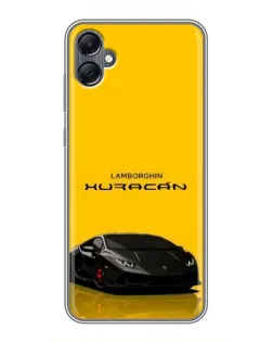 Чехол для Samsung Galaxy A05 с картинкой «Lamborghini Huracan черный»