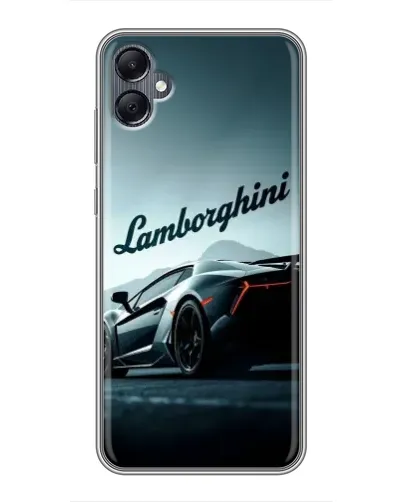 Чехол для Samsung Galaxy A05 с картинкой «Классическая надпись Lamborghini»