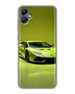 Чехол для Samsung Galaxy A05 с картинкой «Салатовый Lamborghini Huracan»