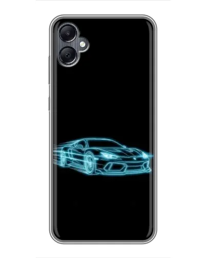 Чехол для Samsung Galaxy A05 с картинкой «Неоновый контур Lamborghini»