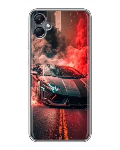 Чехол для Samsung Galaxy A05 с картинкой «Lamborghini красный дым»