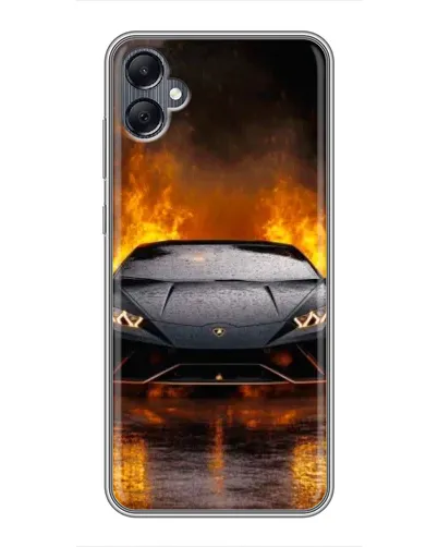 Чехол для Samsung Galaxy A05 с картинкой «Lamborghini в огне»