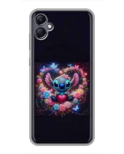 Чехол для Samsung Galaxy A05 с картинкой «Stitch в цветах» Чехол для Samsung Galaxy A05 с картинкой «Stitch в цветах»