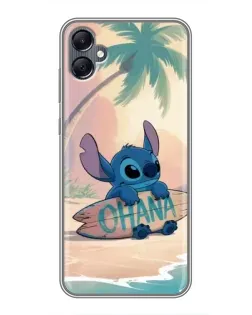 Чехол для Samsung Galaxy A05 с картинкой «Стич на серфе»