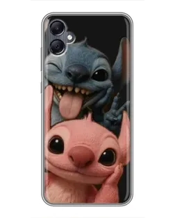 Чехол для Samsung Galaxy A05 с картинкой «Стич и Ангел»