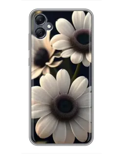 Чехол для Samsung Galaxy A05 с картинкой «Белые маргаритки макро»