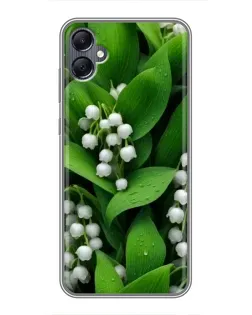 Чехол для Samsung Galaxy A05 с картинкой «Ландыши в зелени»