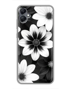 Чехол для Samsung Galaxy A05 с картинкой «Монохромные астры»