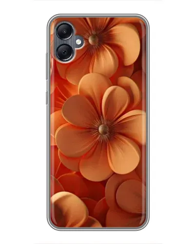 Чехол для Samsung Galaxy A05 с картинкой «Оранжевый макро цветок»