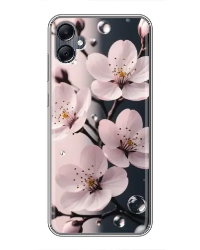 Чехол для Samsung Galaxy A05 с картинкой «Нежная сакура и капли» Чехол для Samsung Galaxy A05 с картинкой «Нежная сакура и капли»