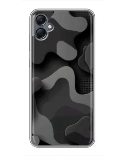 Чехол для Samsung Galaxy A05 с картинкой «Темный абстрактный камуфляж»