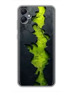 Чехол для Samsung Galaxy A05 с картинкой «Салатовый разлом скалы»