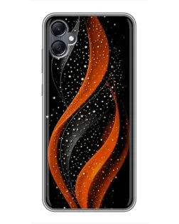 Чехол для Samsung Galaxy A05 с картинкой «Огненная звездная волна»