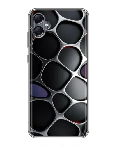 Чехол для Samsung Galaxy A05 с картинкой «Объемная темная решетка»