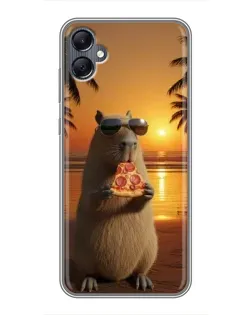 Чохол для Samsung Galaxy A05 з картинкою «Капібара з піцою» Чохол для Samsung Galaxy A05 з картинкою «Капібара з піцою»