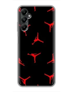 Чехол для Samsung Galaxy A05s с картинкой «Jordan Red Pattern»
