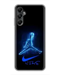 Чехол для Samsung Galaxy A05s с картинкой «Jordan Neon Blue»