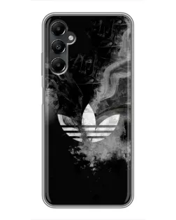 Чехол для Samsung Galaxy A05s с картинкой «Абстрактный дым Adidas»