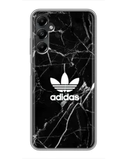 Чехол для Samsung Galaxy A05s с картинкой «Белый мрамор Adidas»