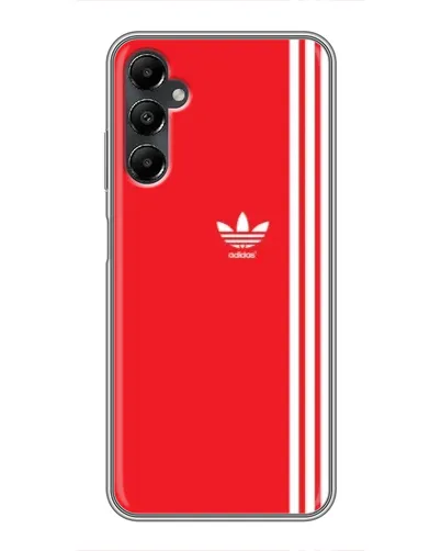 Чехол для Samsung Galaxy A05s с картинкой «Красный минимализм Adidas»