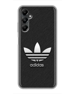 Чехол для Samsung Galaxy A05s с картинкой «Adidas Карбоновая текстура»