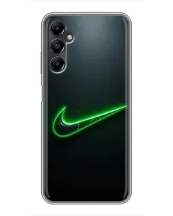 Чехол для Samsung Galaxy A05s с картинкой «Неоновый контур Nike»