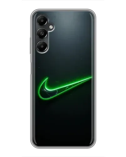 Чехол для Samsung Galaxy A05s с картинкой «Неоновый контур Nike»