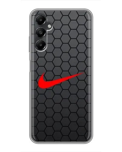 Чехол для Samsung Galaxy A05s с картинкой «Nike — карбоновая сетка»
