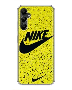 Чехол для Samsung Galaxy A05s с картинкой «Желтый текстурный Nike»