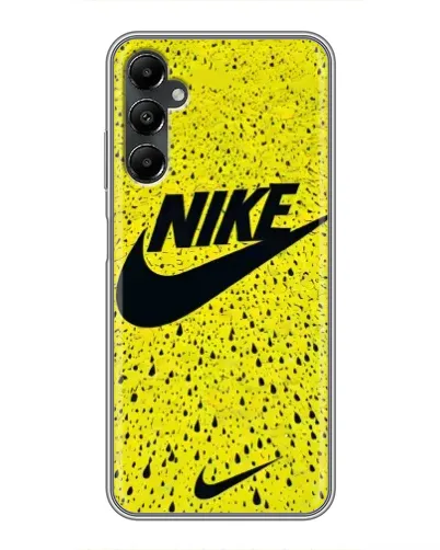 Чехол для Samsung Galaxy A05s с картинкой «Желтый текстурный Nike»