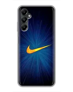 Чехол для Samsung Galaxy A05s с картинкой «Синий пульс Nike»