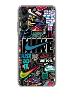 Чехол для Samsung Galaxy A05s с картинкой «Яркий коллаж Nike»