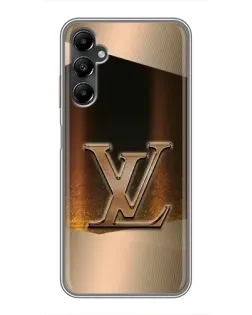 Чехол для Samsung Galaxy A05s с картинкой «LV — золотое сияние»