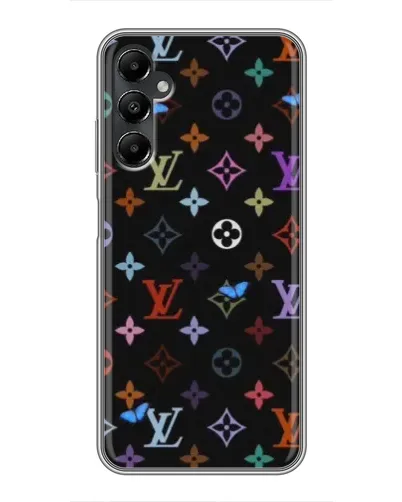 Чехол для Samsung Galaxy A05s с картинкой «Цветная монограмма LV»
