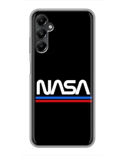 Чехол для Samsung Galaxy A05s с картинкой «NASA — классика Red Blue»