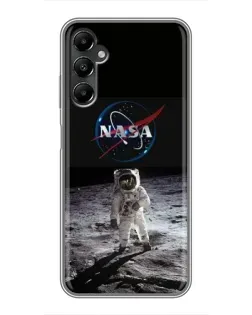 Чехол для Samsung Galaxy A05s с картинкой «Астронавт на Луне»